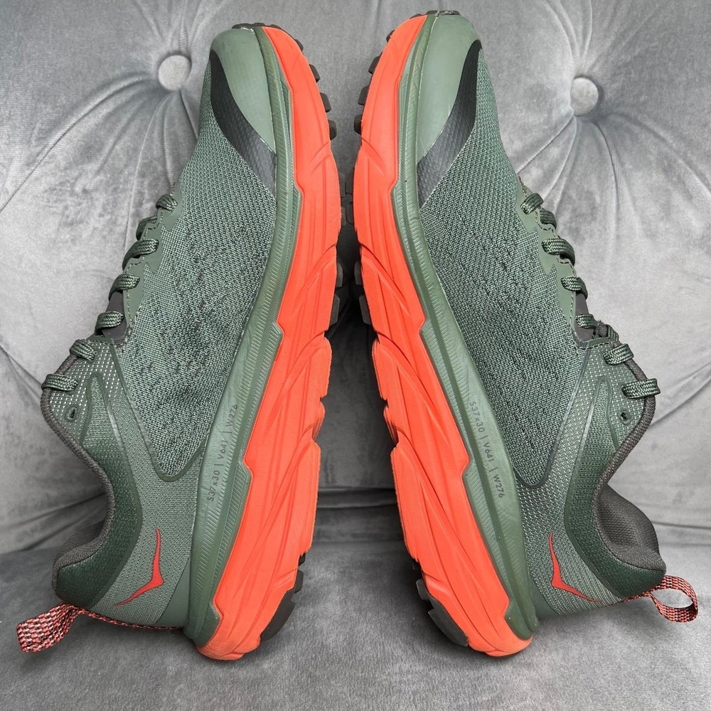 Hoka One One Challenger ATR 6W Trail Running Shoes Men 7 ThymeFiesta GreenOrange - Picture 3 of 16